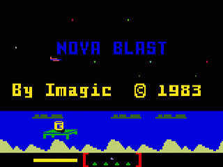 Nova Blast title screen for Intellivision